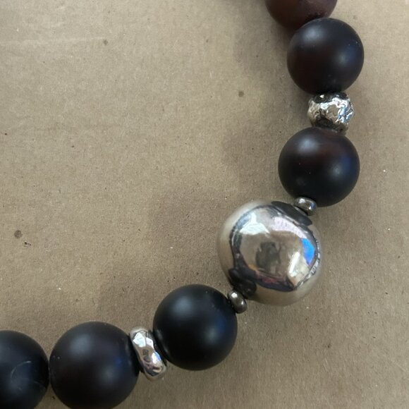 Silpada Agate (Brown) & Sterling Silver Necklace N1822 - Picture 2 of 4